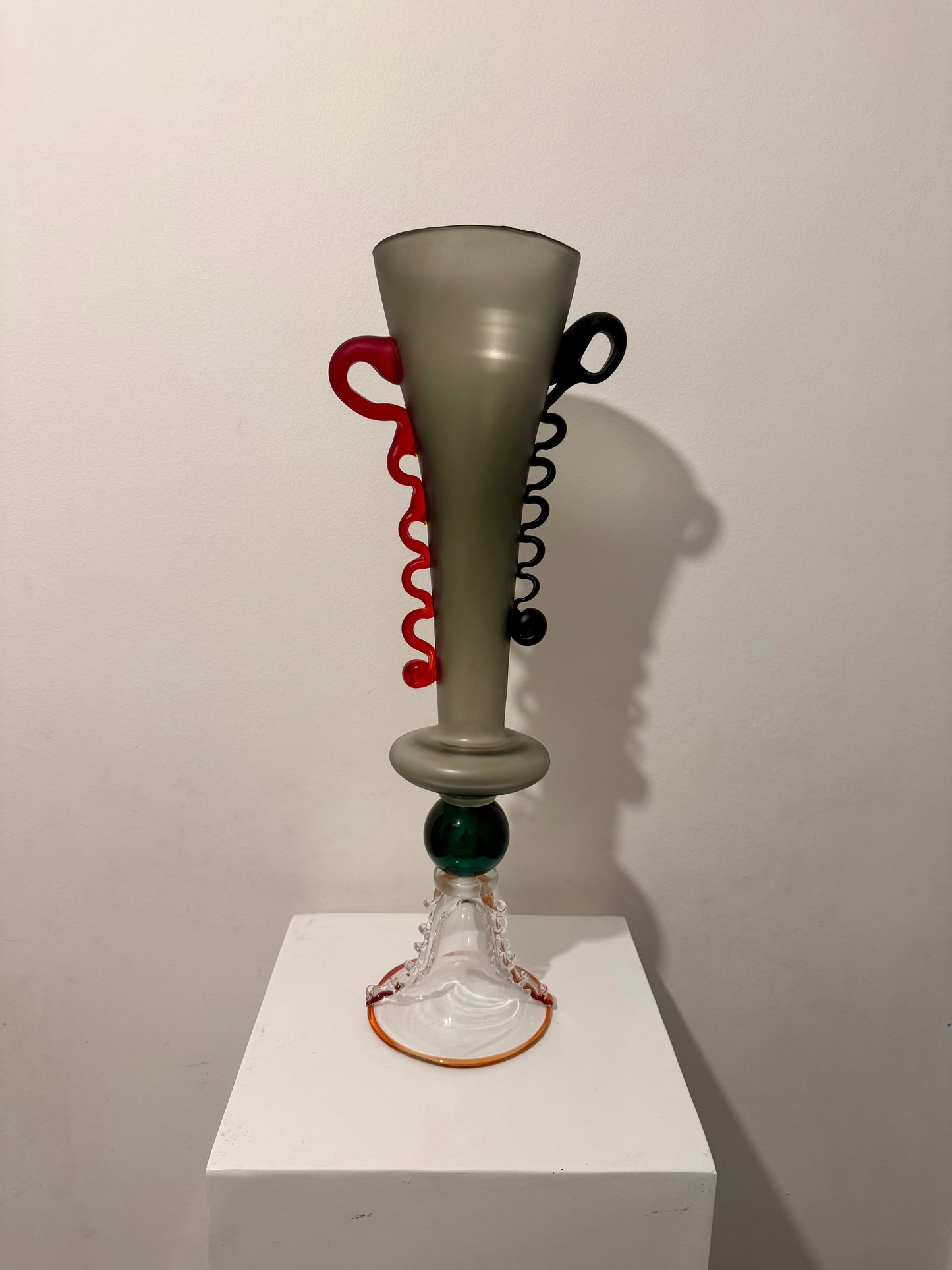 glass sculpture vase