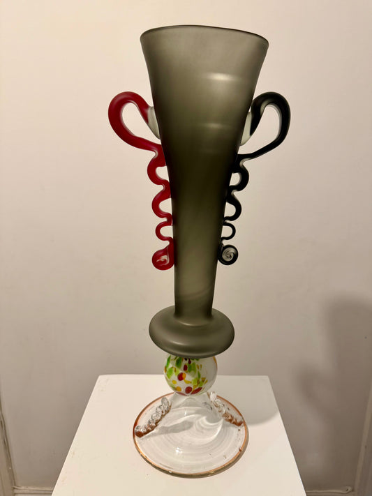 glass sculpture vase